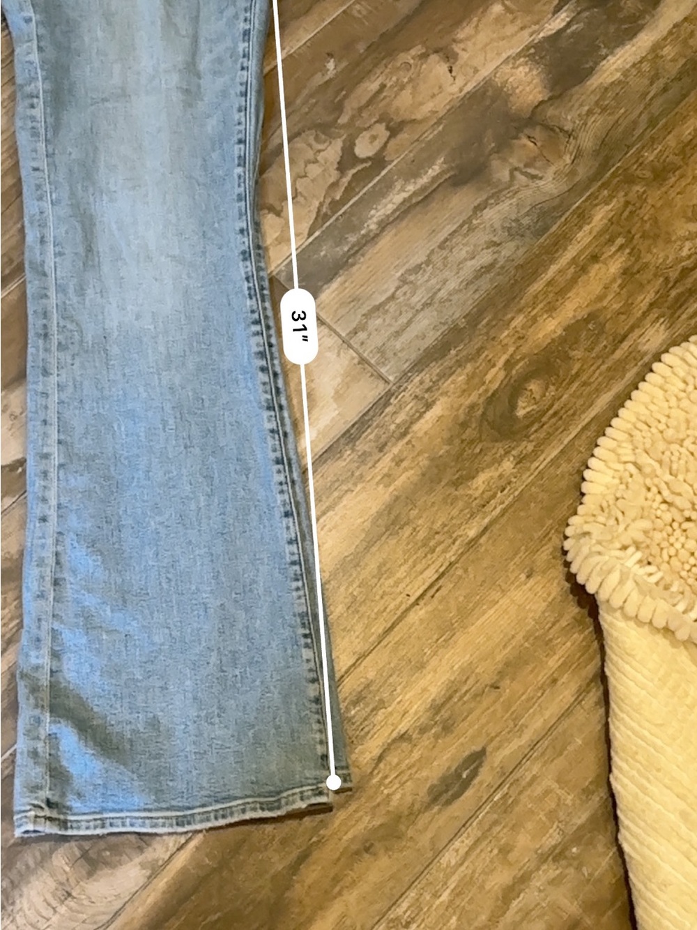 LOFT Light Blue High-Rise Wide Leg Jeans - Picture 5 of 6